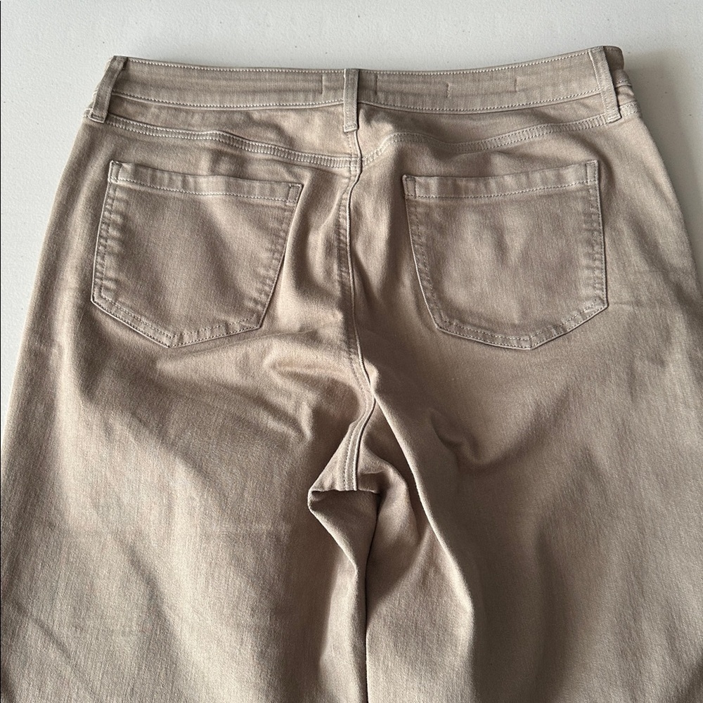 NYDJ Coco High Waist Crop Wide Leg Jeans Saddlewood Brown 12 - Picture 8 of 8